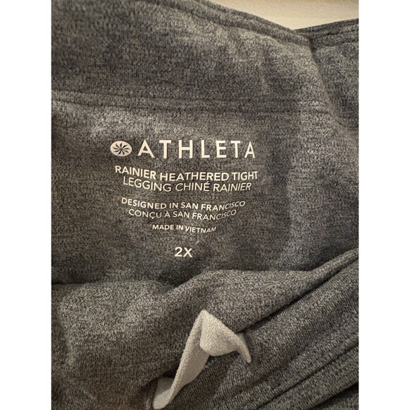 Athleta Rainier Heathered Tight Grey Size 2X - Picture 5 of 7
